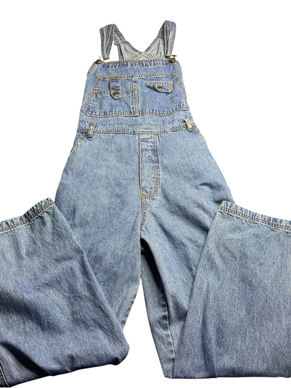 Vintage Revolt Overalls Denim Blue Med Wash Women’s Size 18 90s